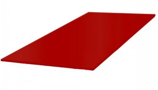 Лист оцинкованный 1250х2500x0.45, красный, марка Ст3, Ст6